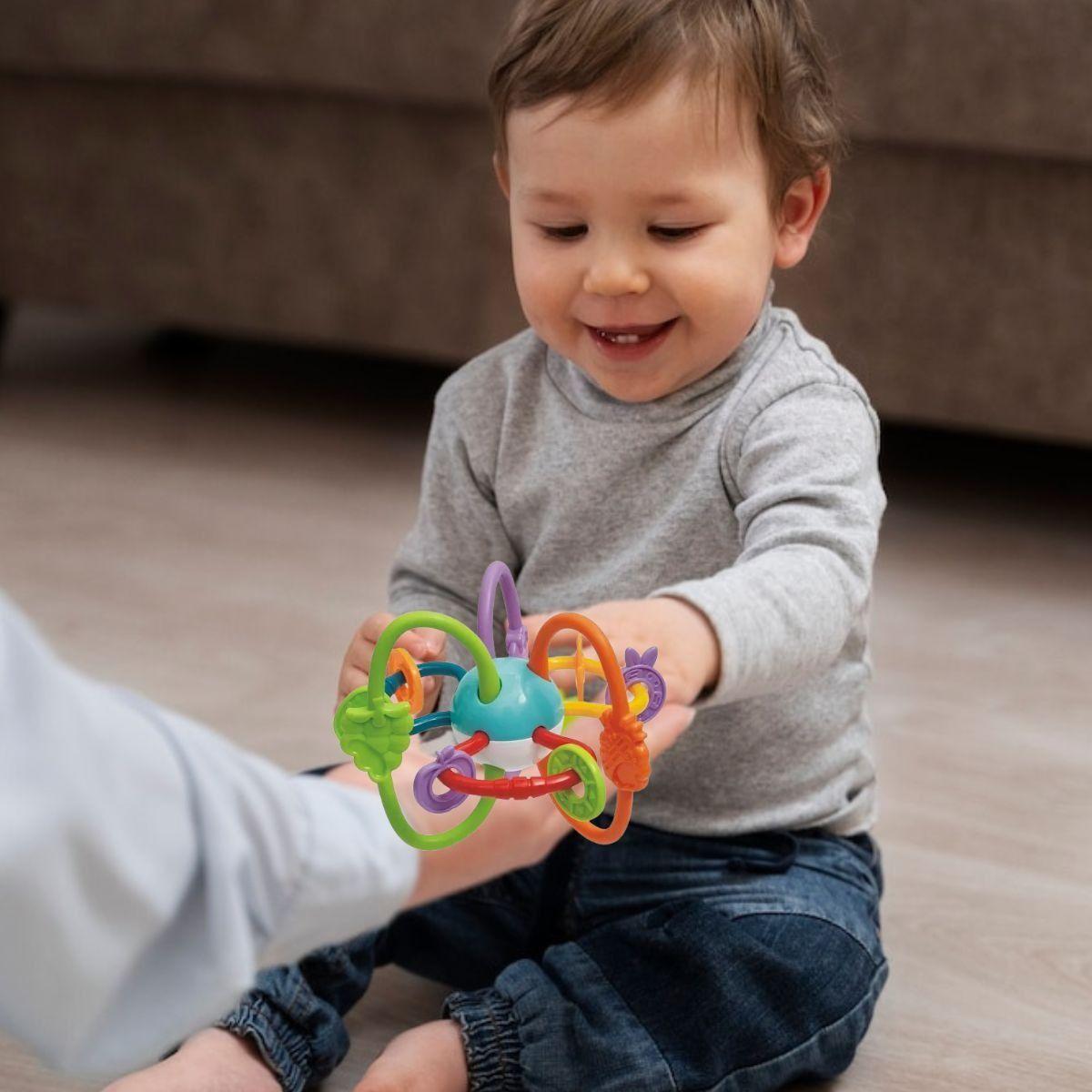 SET 2 SONAJEROS JUGUETE 2EN1 ESTIMULA MORDEDOR BEBE LAU-7