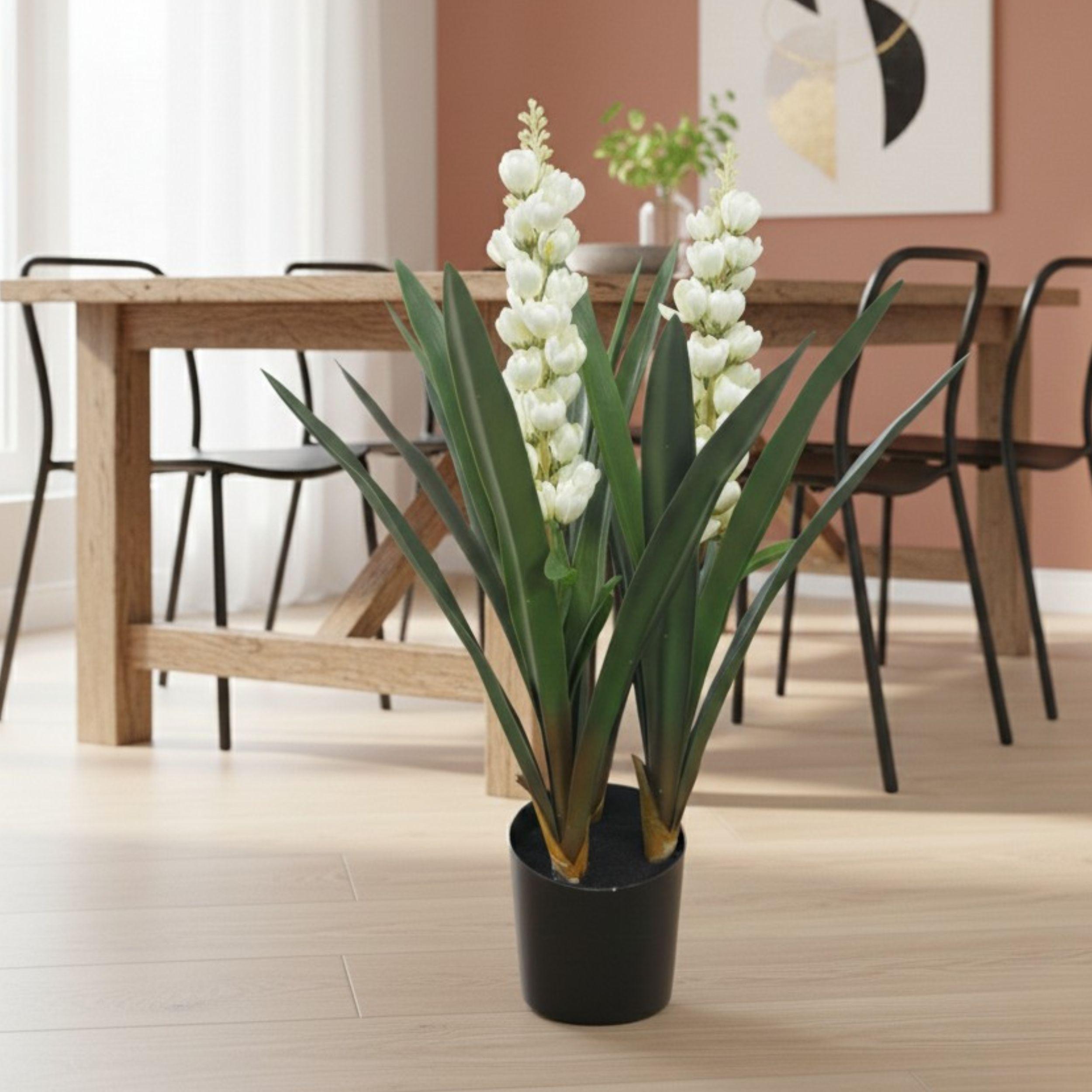 Planta Artificial Decorativa Flores Interior Oficina ALJ-5