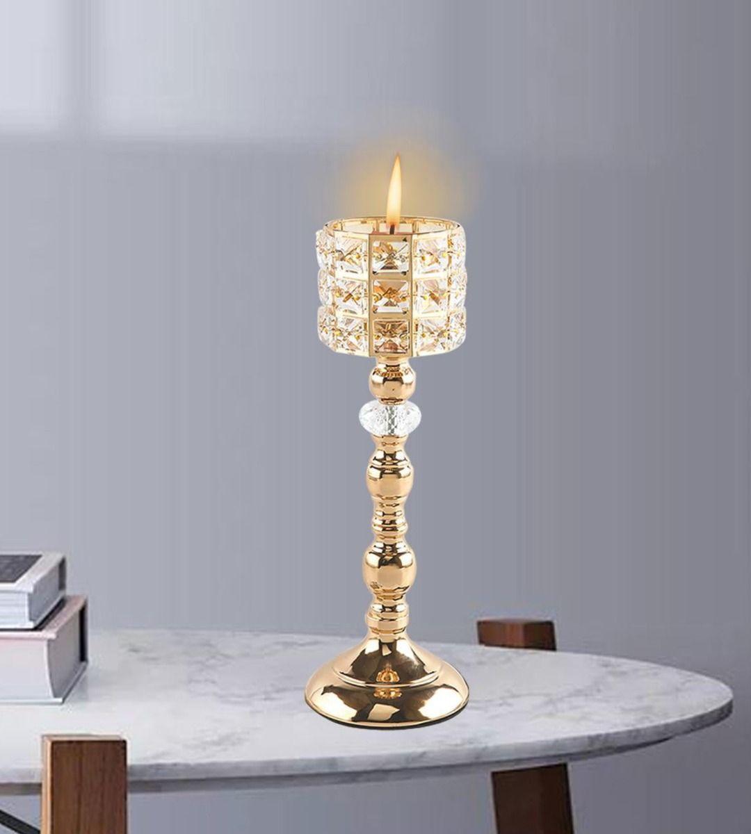 Portavelas Candelabro Decorativo Moderno Mosaico Jhn-6