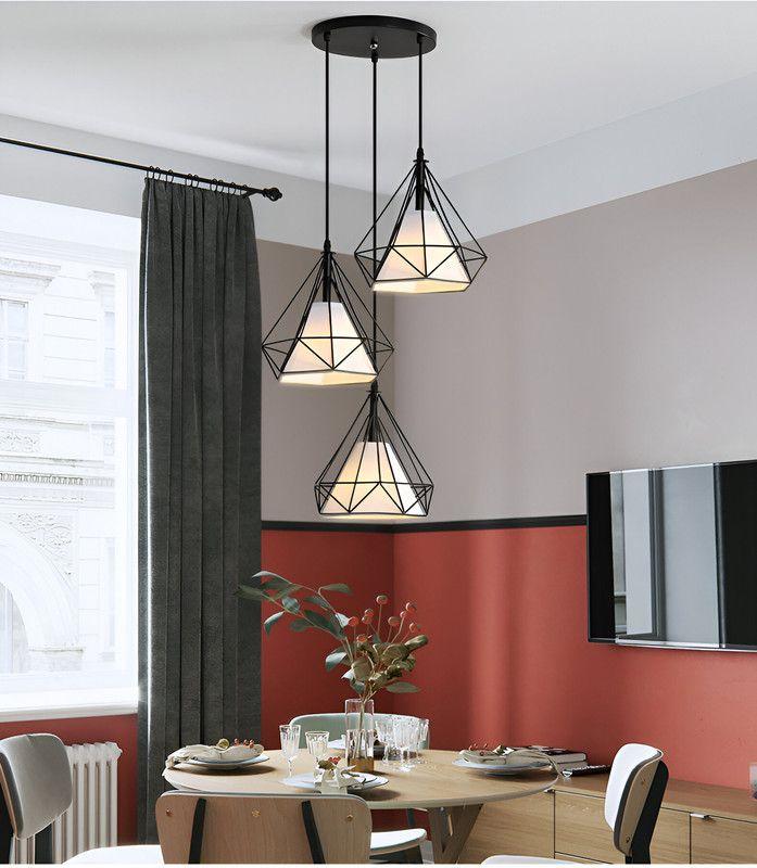 Lampara Techo Colgante Diamante Elegante Moderna Lau-4