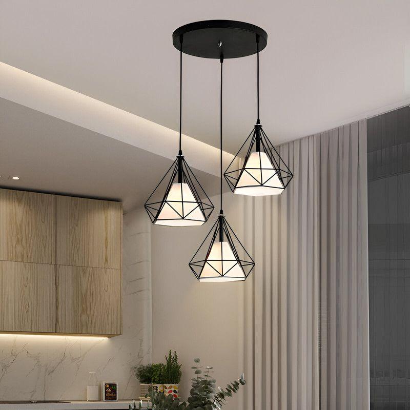 Lampara Techo Colgante Diamante Elegante Moderna Lau-5