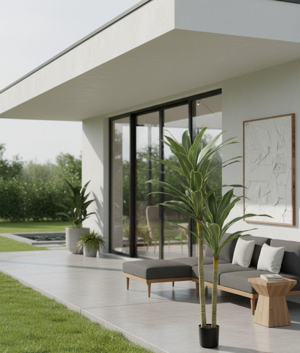 Planta Artificial Tropical Palmera Adorno Doble Tronco Jhn-8