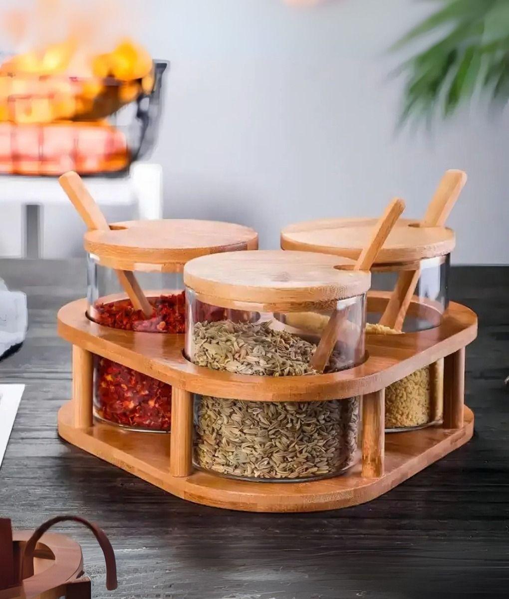 Juego Frasco Contenedor Organizador Soporte Cocina Jhn-9