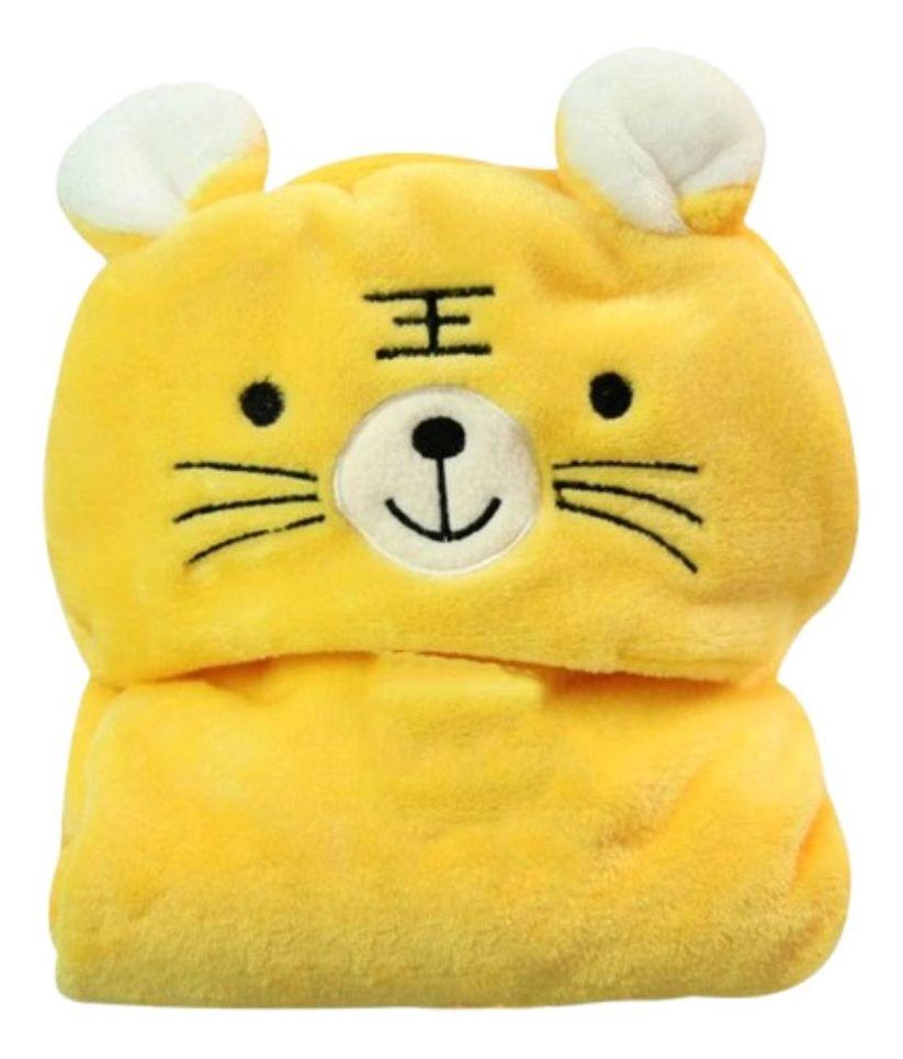 MANTA CON CAPUCHA INFANTIL DISEÑO ANIMALES ABRIGO BEBE LAU-0