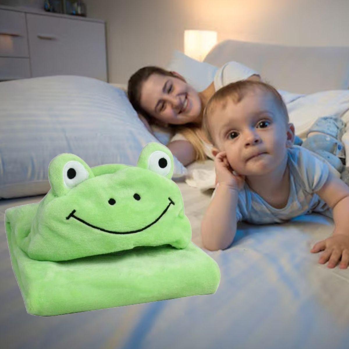 MANTA CON CAPUCHA INFANTIL DISEÑO ANIMALES ABRIGO BEBE LAU-5