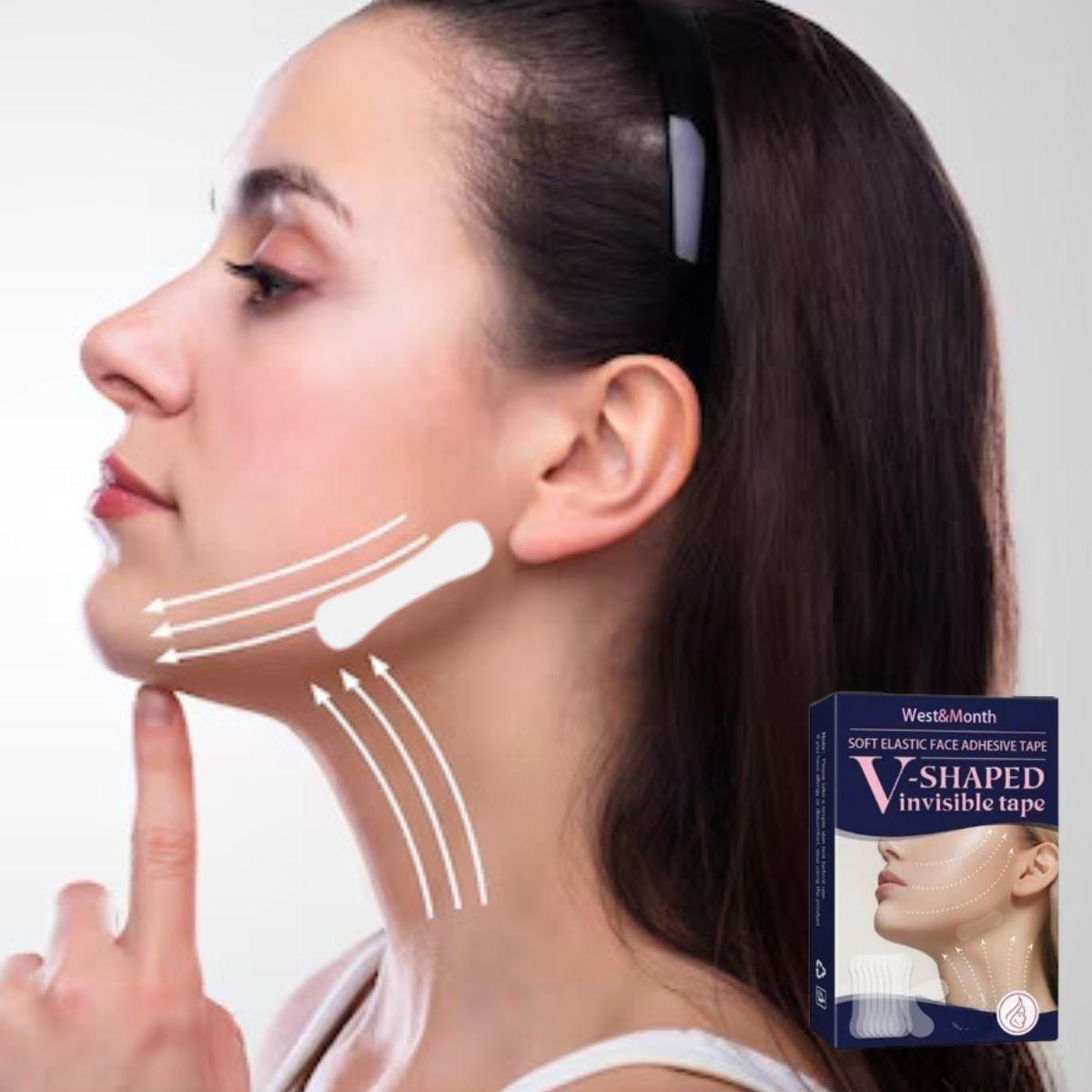 SET 8 PACK PARCHES ESTIRAMIENTO FACIAL INVISIBLE LAU-3