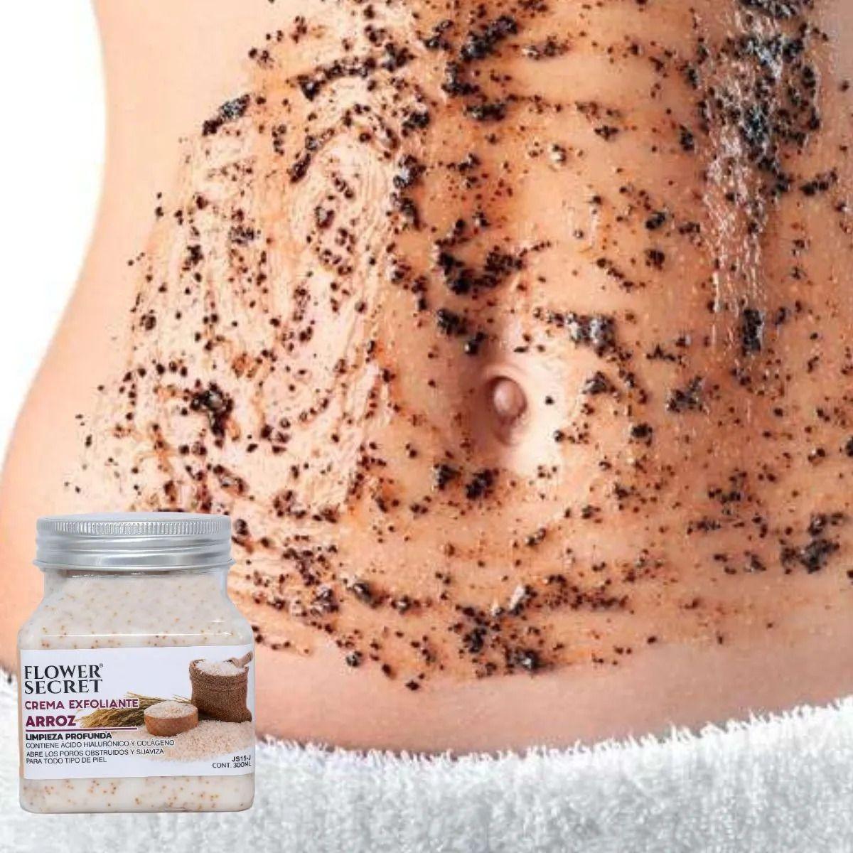 Set 3 Cremas Exfoliantes Corporal Arroz y Cafe Limpieza Lau-6