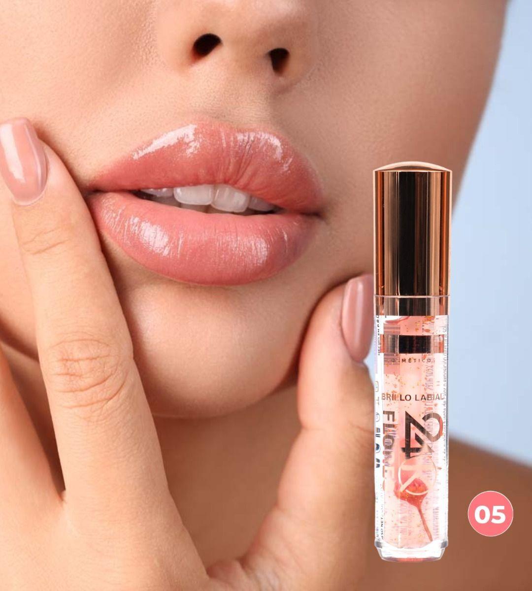 Set 3 Brillo Labial 24K Flores Hidrata Nutre Jhn-3