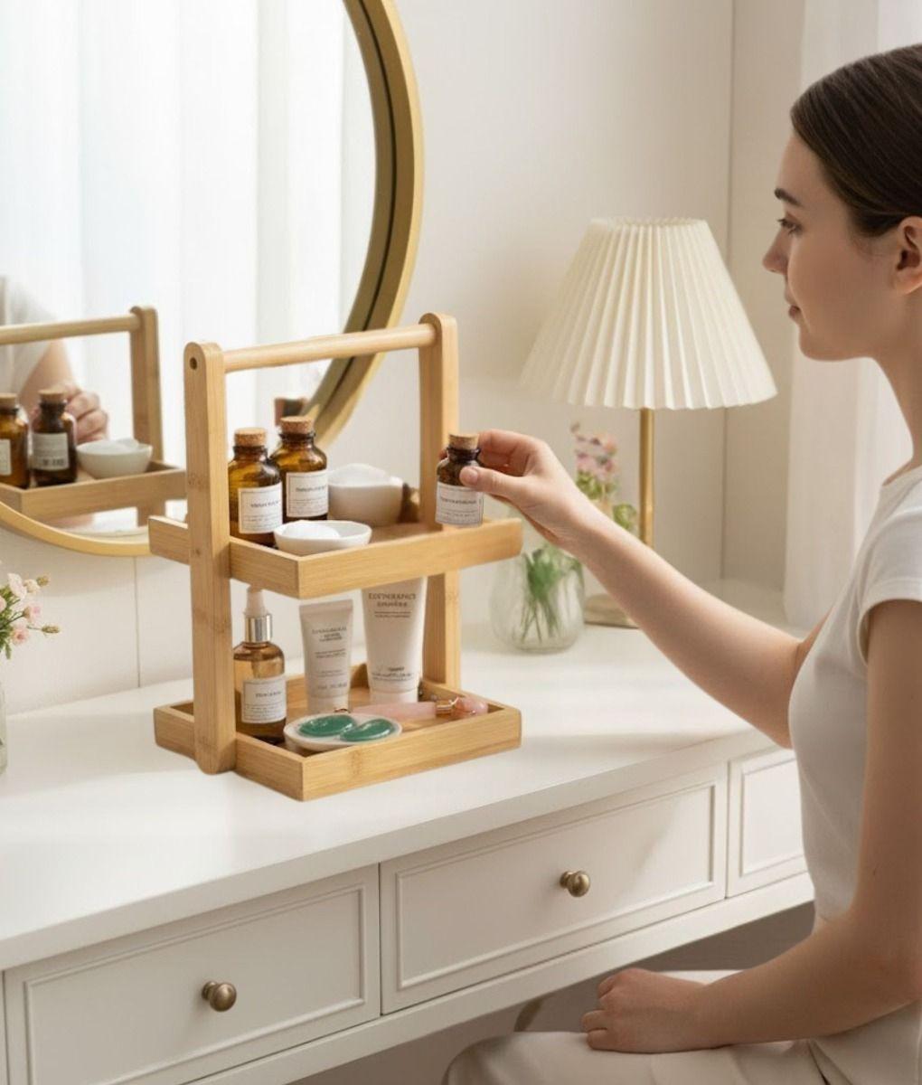 Bandeja Decorativa Organizador Versátil 2 Niveles Asa Jhn-4