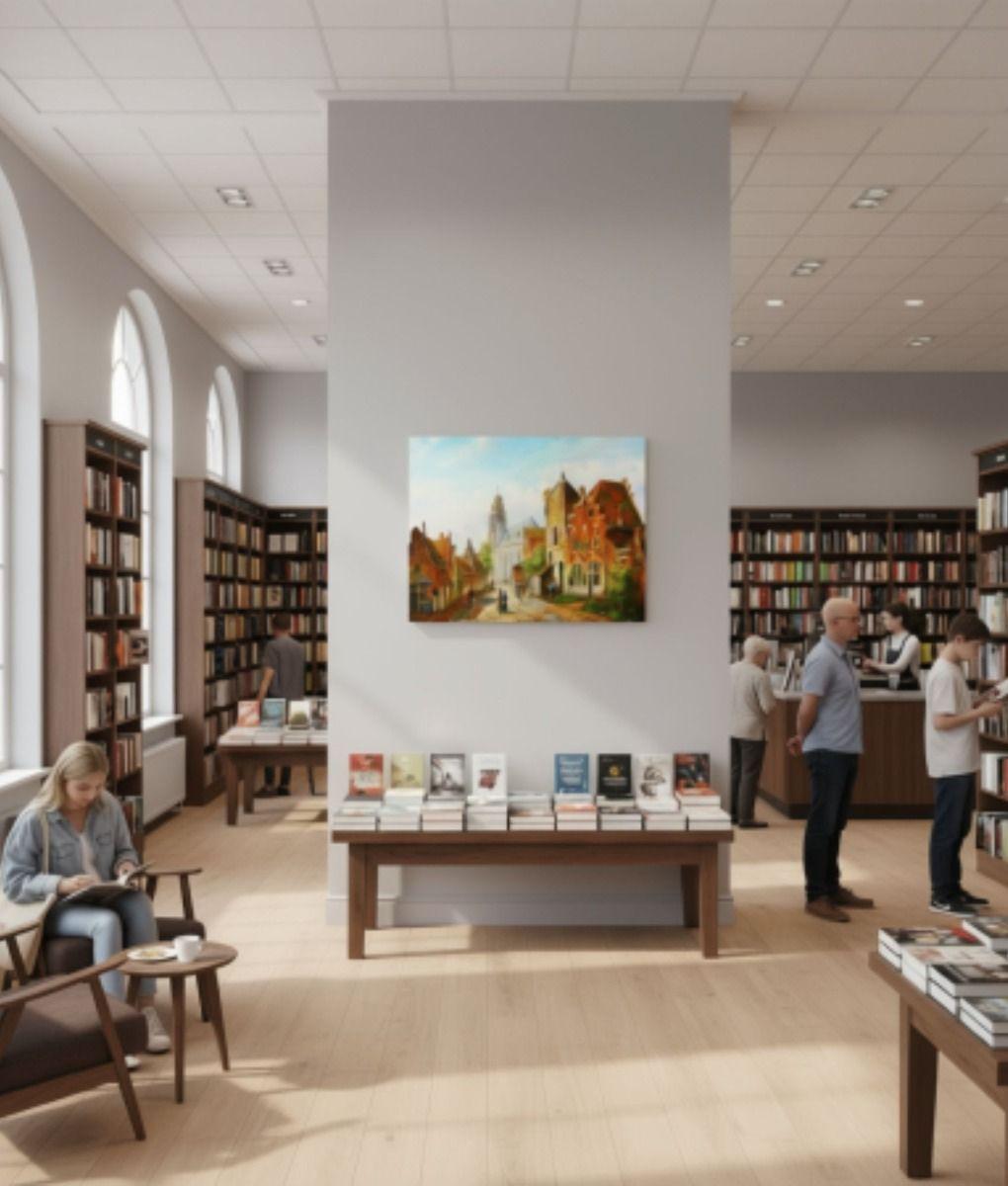 Cuadro Decorativo Pared Adorno Pueblo Decoración Hogar Jhn-3