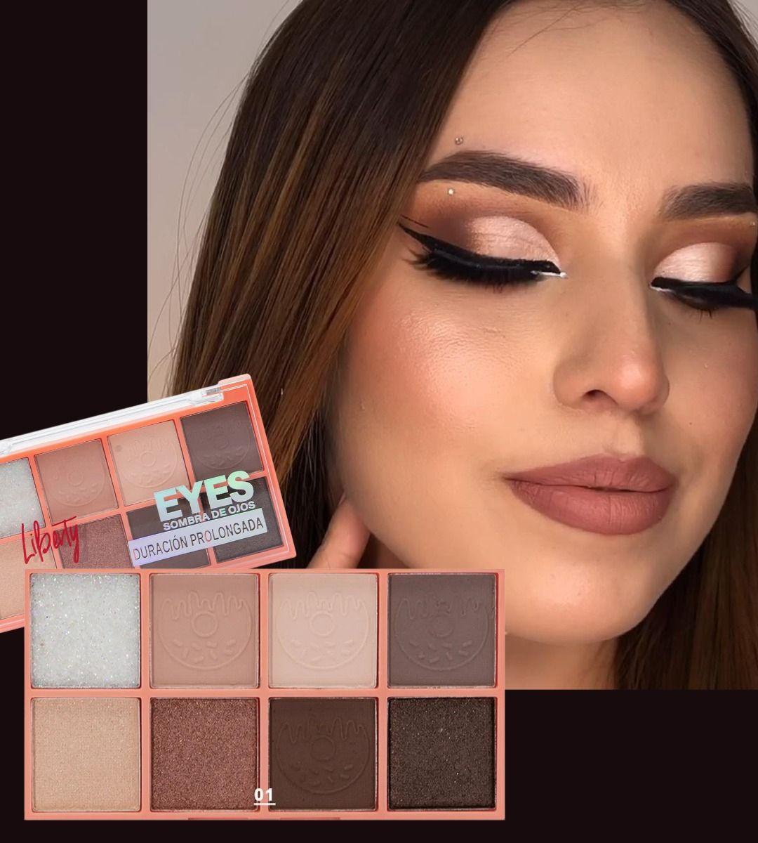 Set 3 Sombra Ojos Paleta Vibrante Duración Prolongada Jhn-4