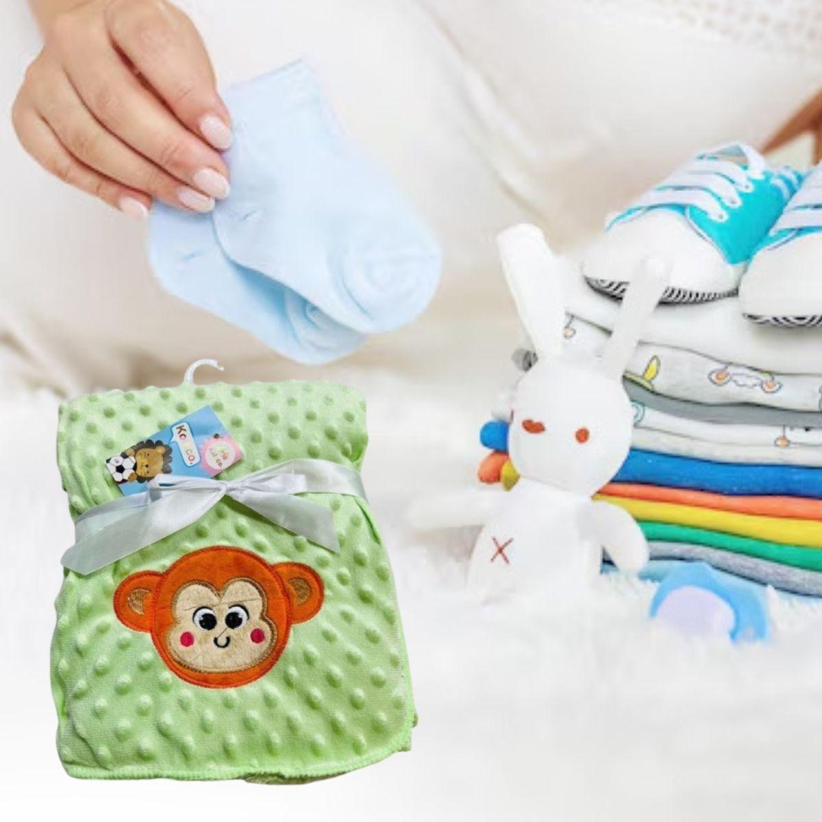 MANTA DE POLAR INFANTIL SUAVE ABRIGO PARA BEBE LAU-2