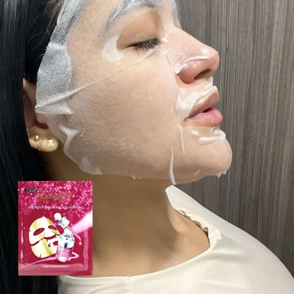 SET 2 MASCARILLAS FACIAL HIDRATANTE ACIDO HIALURONICO LAU-4