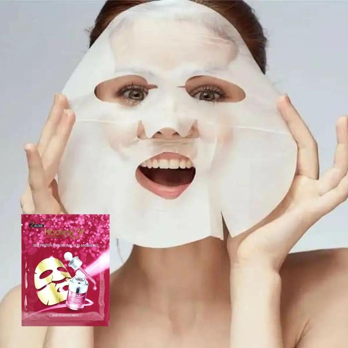SET 2 MASCARILLAS FACIAL HIDRATANTE ACIDO HIALURONICO LAU-6