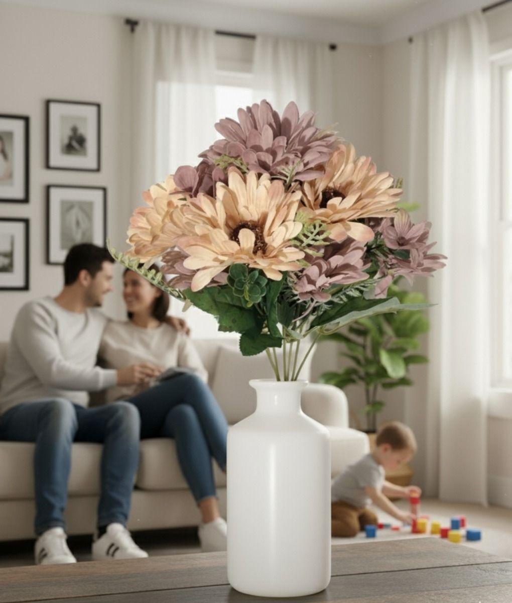 Set 2 Ramo Flores Artificiales Margaritas Girasoles Jhn-2