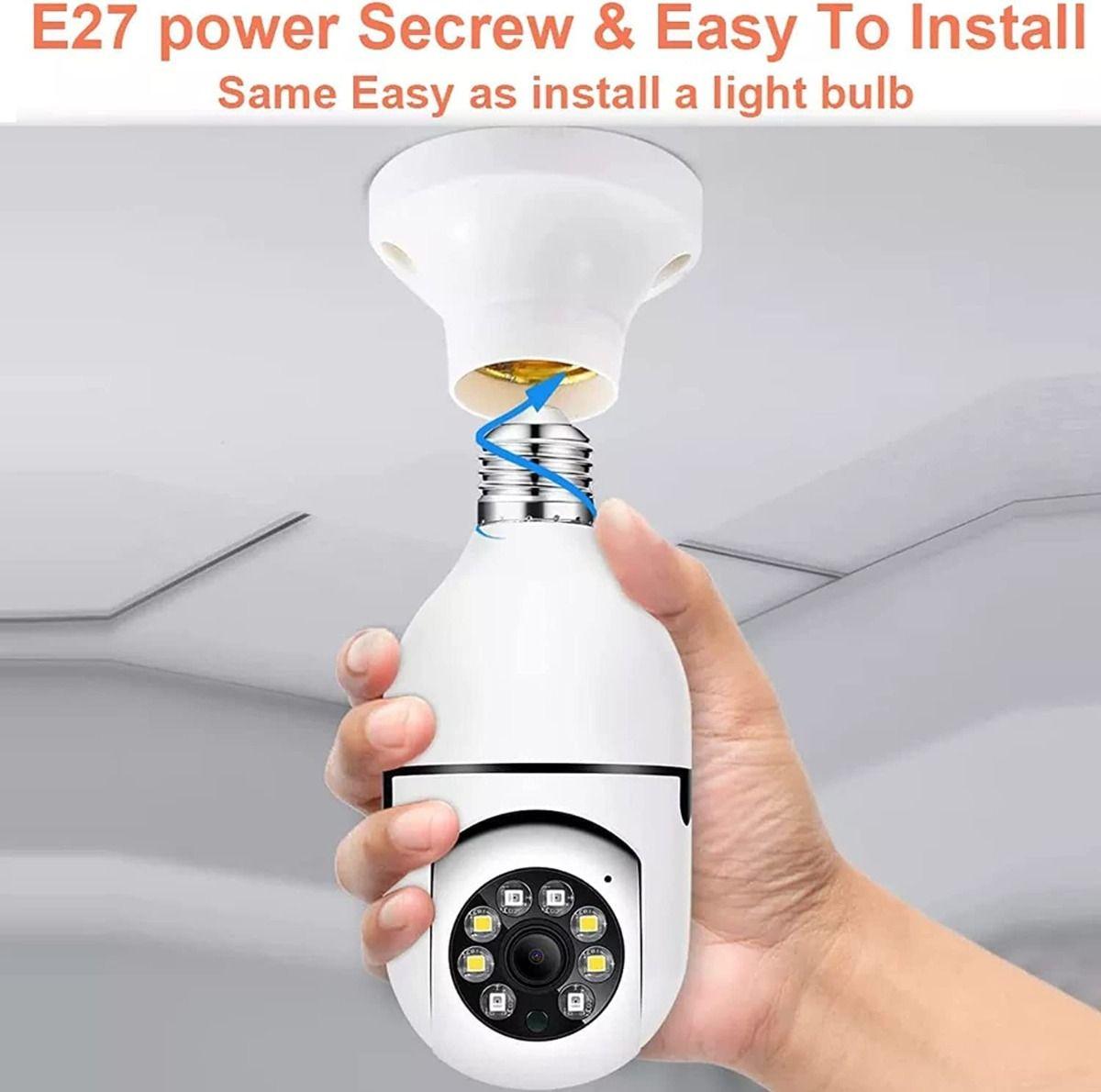 Camara Seguridad Forma Bombilla Wifi Inalambrica Lau-5