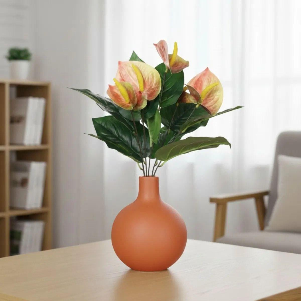 Ramo Floral Artificial Anthurium Adorno Decorativo Jhn-9