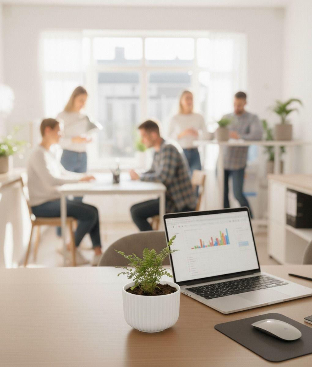 Set 3 Macetero Decorativo Textura Acanalada Maceta Jhn-5