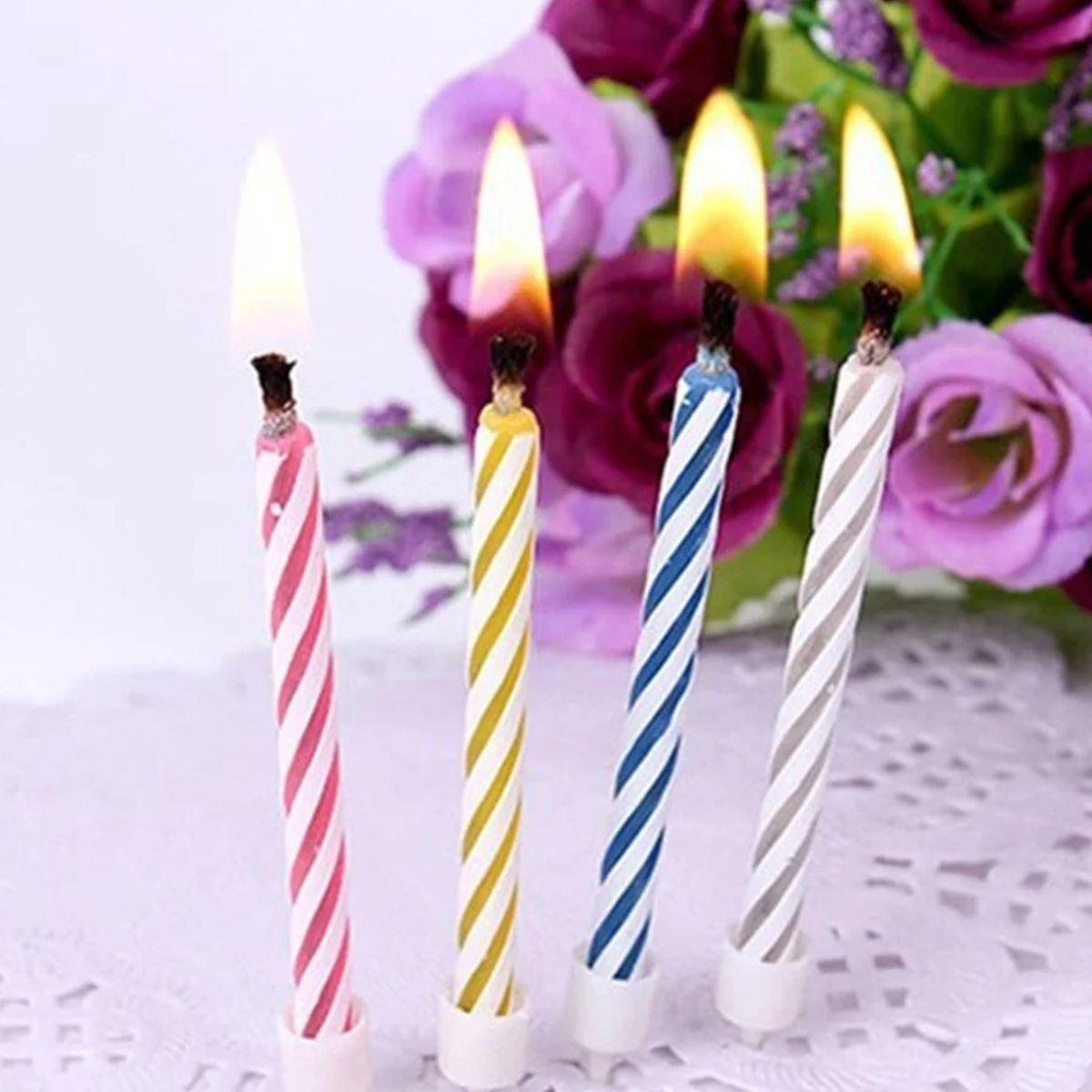 Set 15 Velas Mágicas Pastel Cumpleaños Divertidas Jhn-3