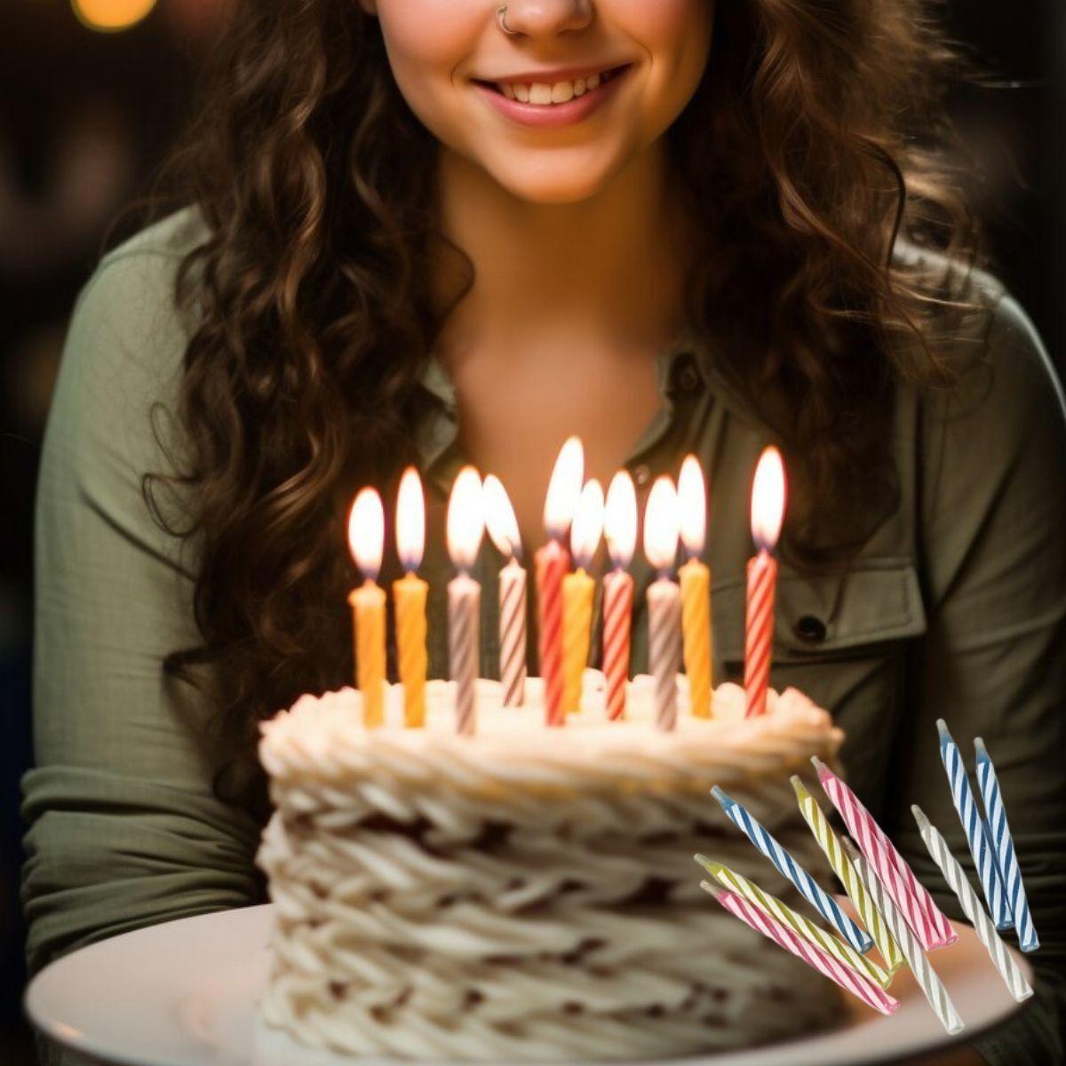 Set 15 Velas Mágicas Pastel Cumpleaños Divertidas Jhn-9