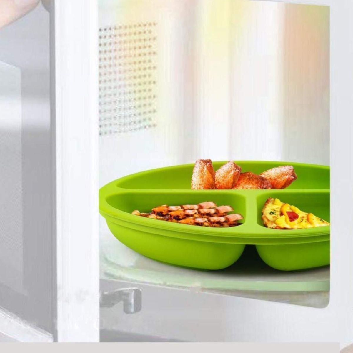 SET ALIMENTACION PLATO+CUCHARA TENEDOR SILICONA LAU-9