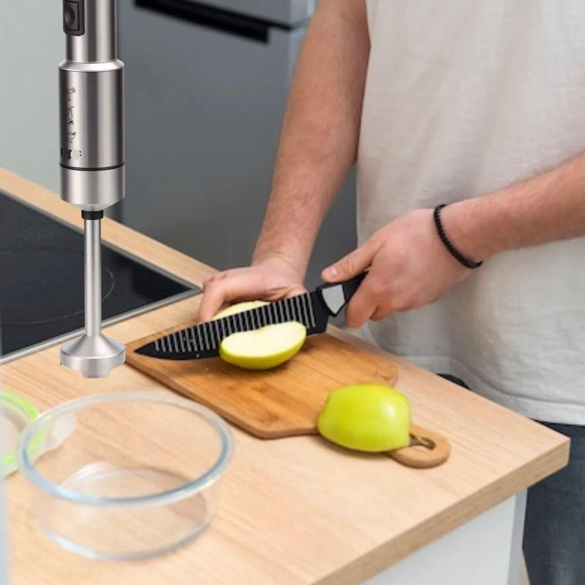 LICUADORA PROCESADORA MANO POTENCIA 400W PORTATIL COCINA LAU-6