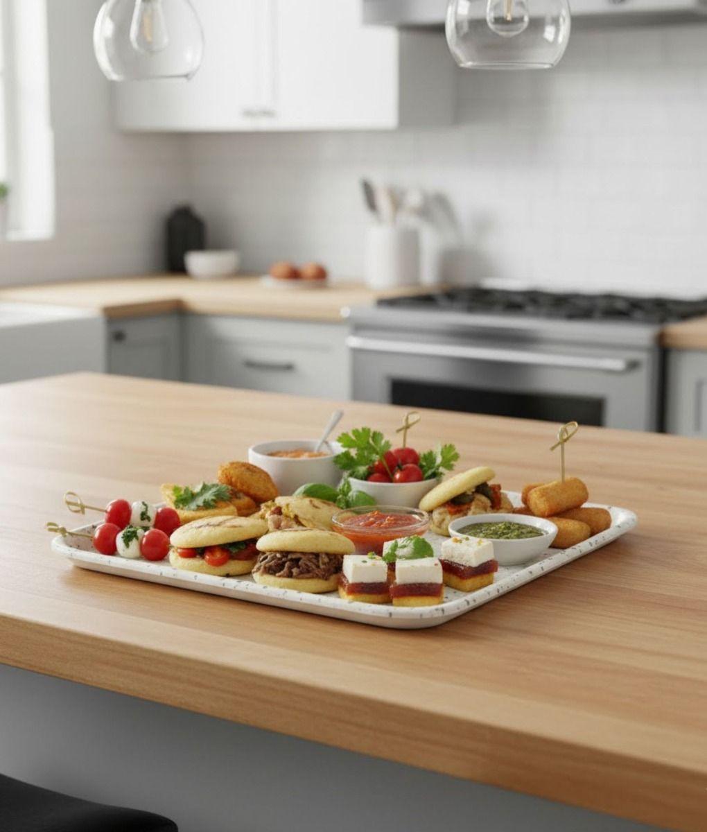 Bandeja Decorativa Base Cuadrada Estilo Terrazo Suave Jhn-6