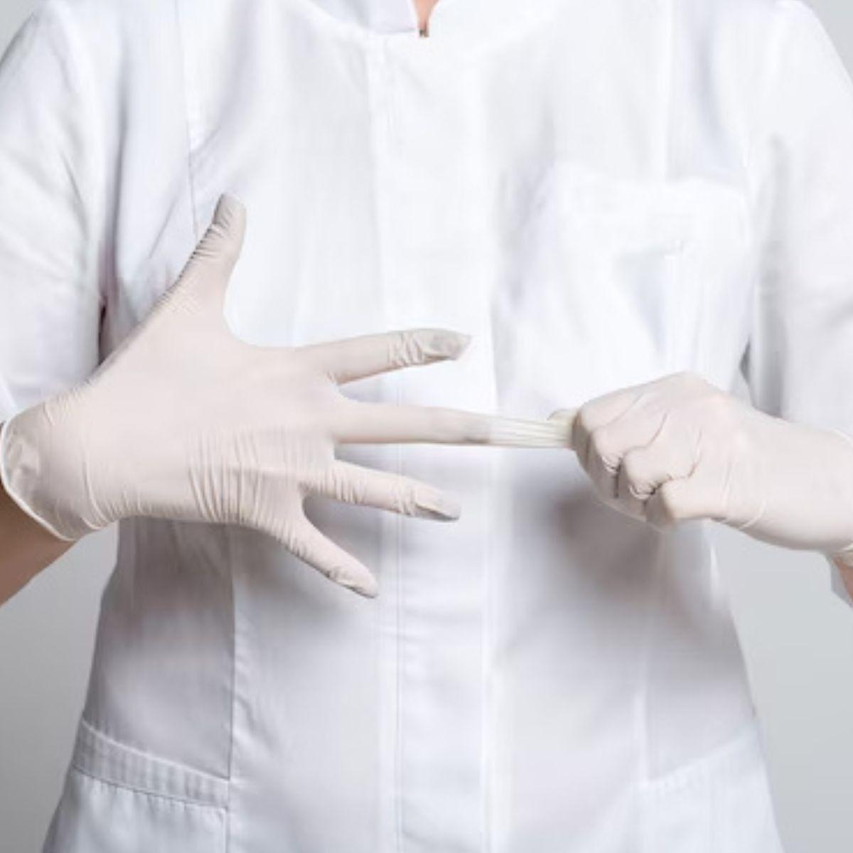 PACK GUANTES DE LATEX 100 PCS TALLA L DESCARTABLE LAU-6