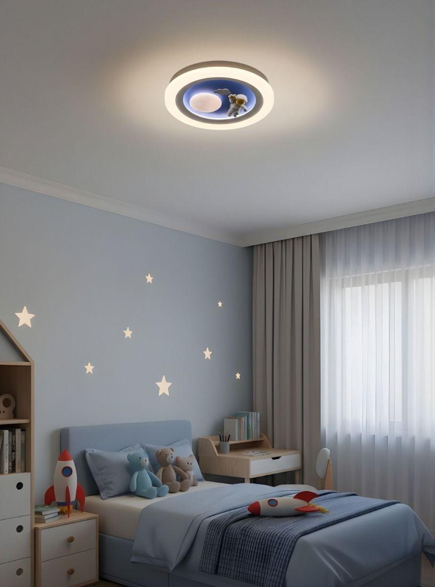 Lámpara Techo LED Diseño Astronauta Luna Plafón Jhn-8