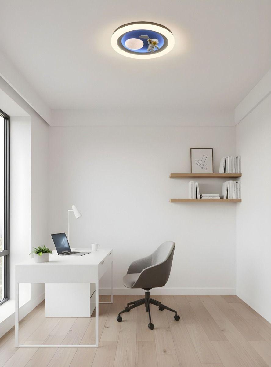 Lámpara Techo LED Diseño Astronauta Luna Plafón Jhn-9