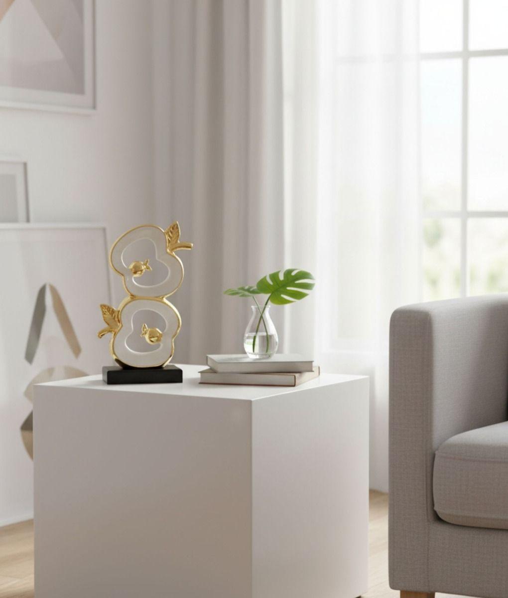 Figura Decorativa Adorno Manzana Estatua Abstracta Jhn-9