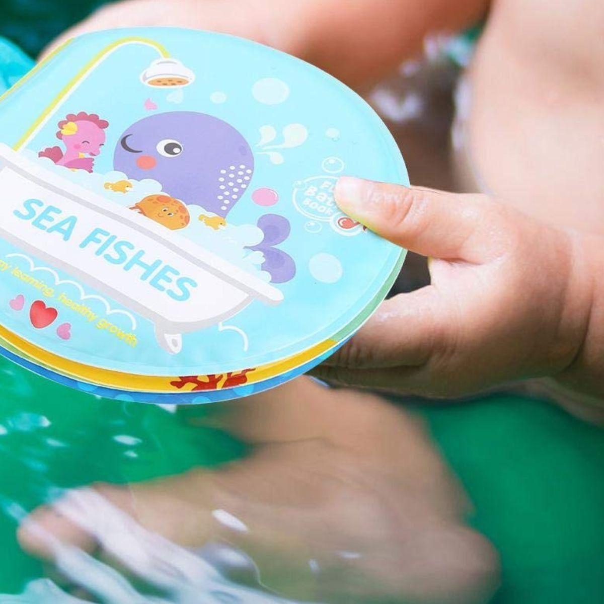 SET 3 LIBRO IMPERMEABLE JUGUETE SENSORIAL DIDACTICO BEBE LAU-4