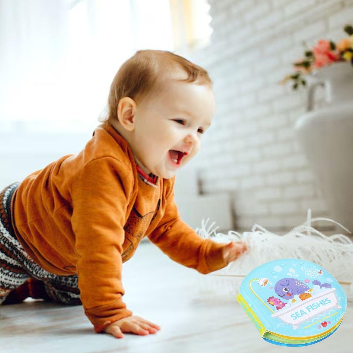 SET 3 LIBRO IMPERMEABLE JUGUETE SENSORIAL DIDACTICO BEBE LAU-8