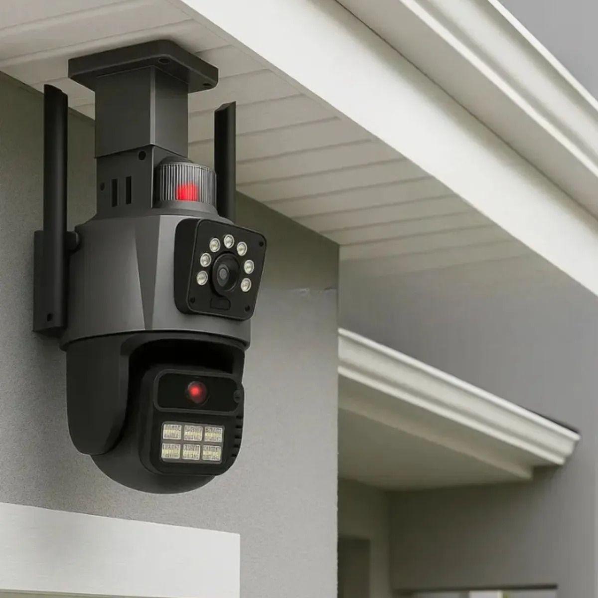 Cámara Seguridad Wifi Doble Lente Ptz Exterior Icsee ALJ-4