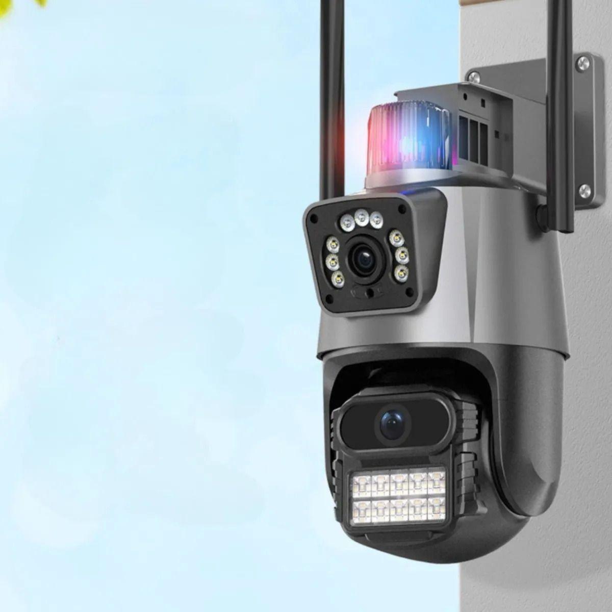 Cámara Seguridad Wifi Doble Lente Ptz Exterior Icsee ALJ-8