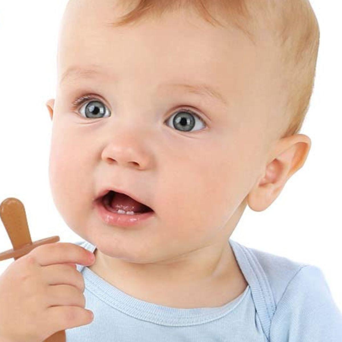 SET 8 CEPILLOS DE DIENTES SILICONA ENTRENAMIENTO BEBE LAU-1