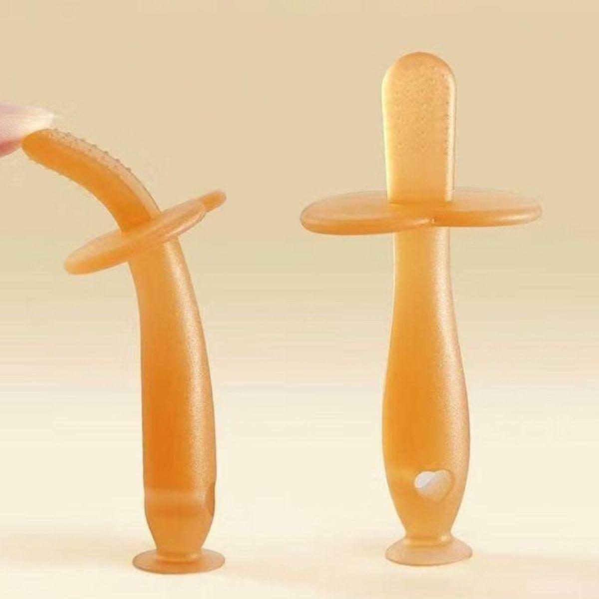 SET 8 CEPILLOS DE DIENTES SILICONA ENTRENAMIENTO BEBE LAU-8