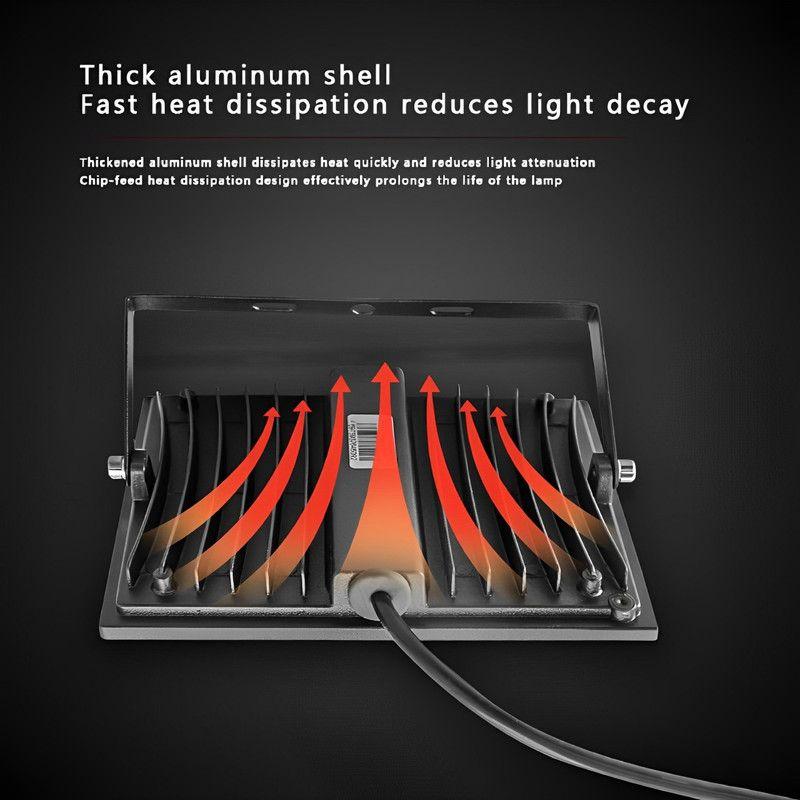 Reflector LED Exterior 100W Hogar Jardin Alumbrado Lau-4