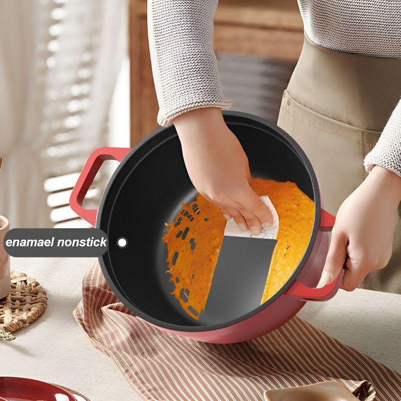 Olla Holandesa Resistente Estofar Hornear Asado Cocina Lau-2