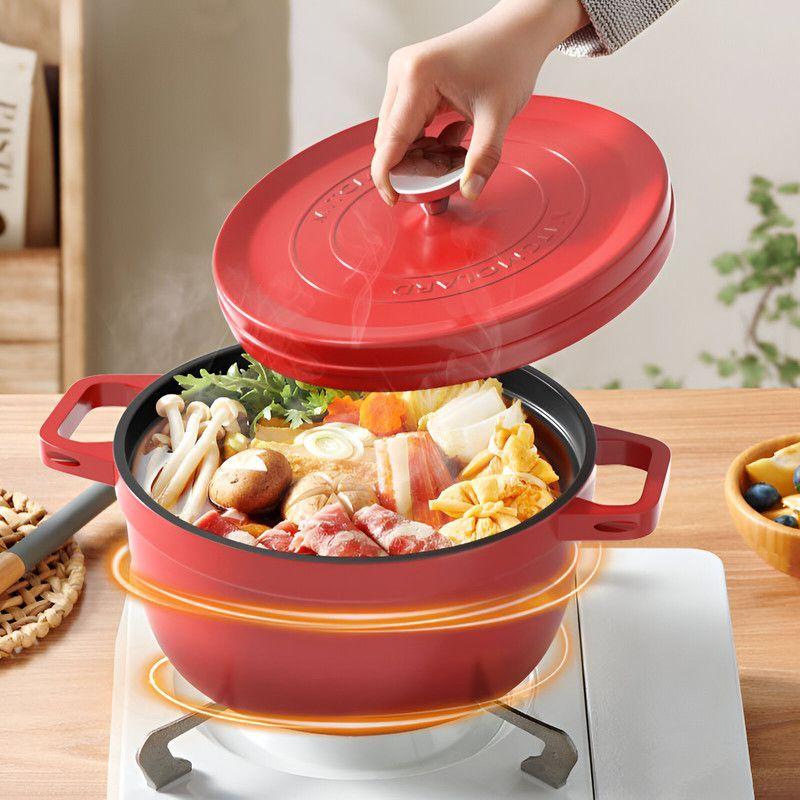 Olla Holandesa Resistente Estofar Hornear Asado Cocina Lau-3