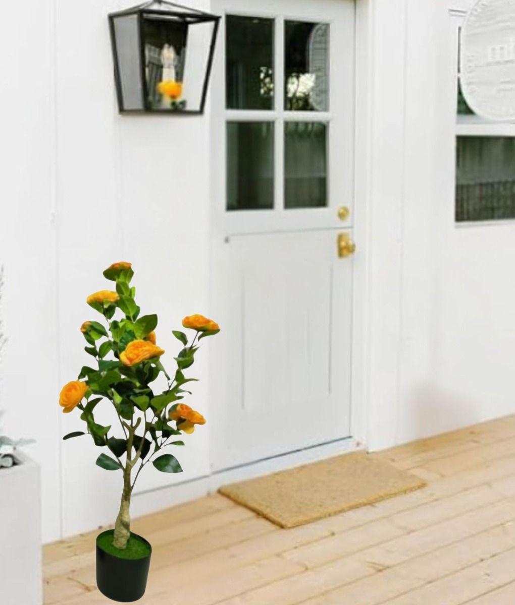 Planta Artificial Decorativa Diseño Floral Ramificado Jhn-7