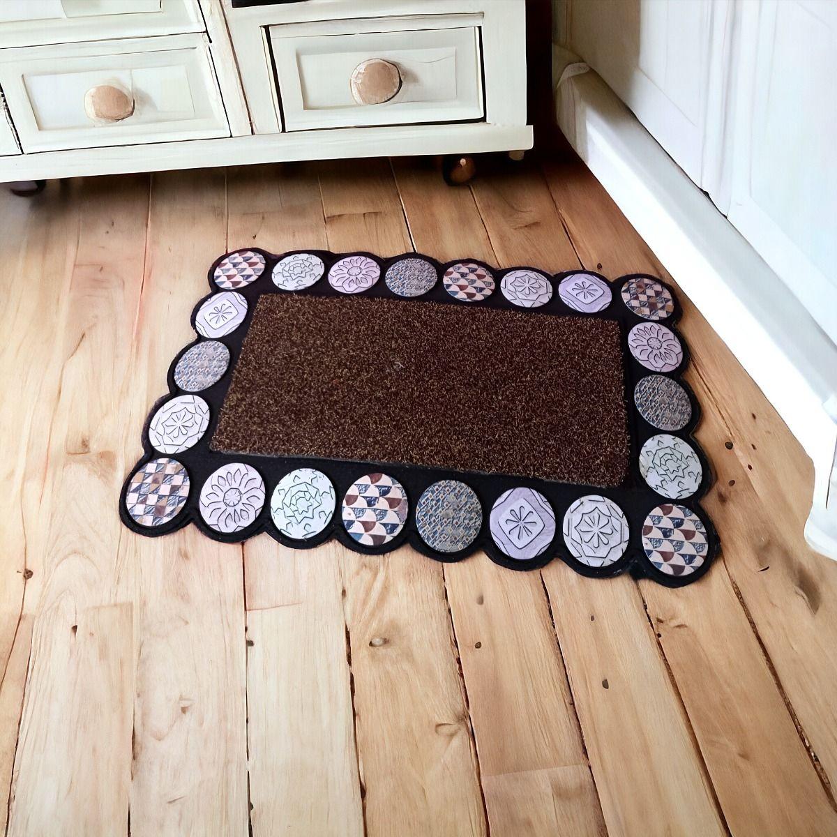 Alfombra Decorativa Goma 3D Interior Exterior Jhn-7