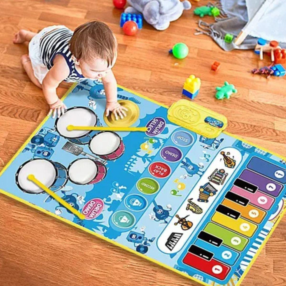 TAPETE ALFOMBRA MUSICAL INTERACTIVO SENSORIAL BEBE LAU-5