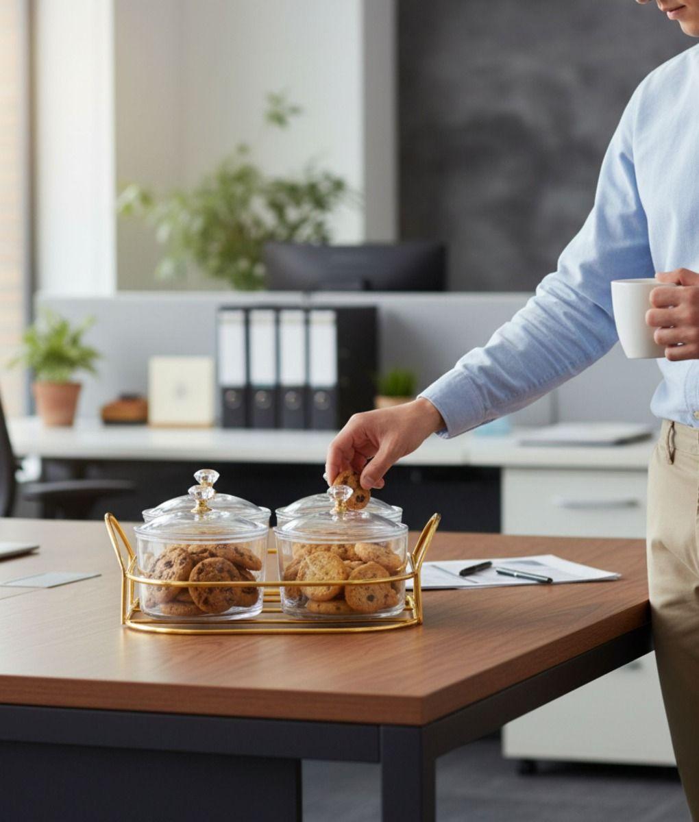 Juego Frasco Decorativo Multifuncional Adorno Moderno Jhn-4