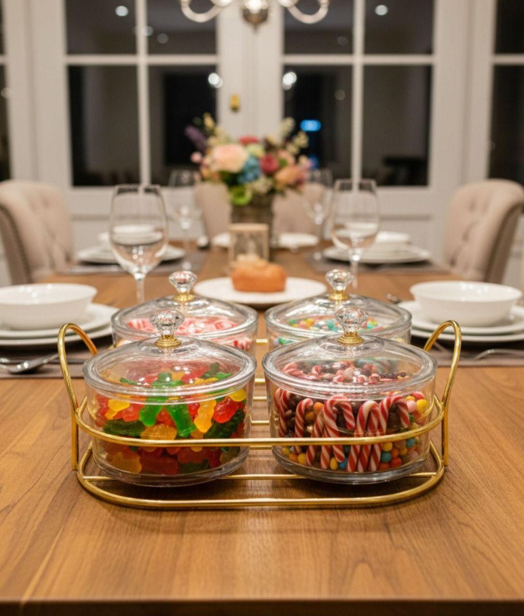 Juego Frasco Decorativo Multifuncional Adorno Moderno Jhn-5