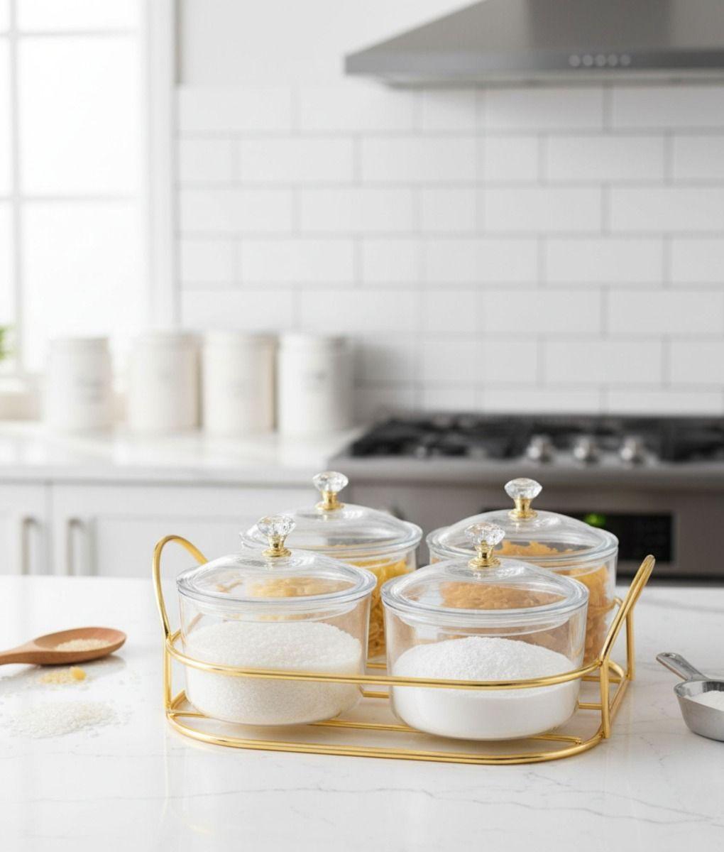 Juego Frasco Decorativo Multifuncional Adorno Moderno Jhn-6