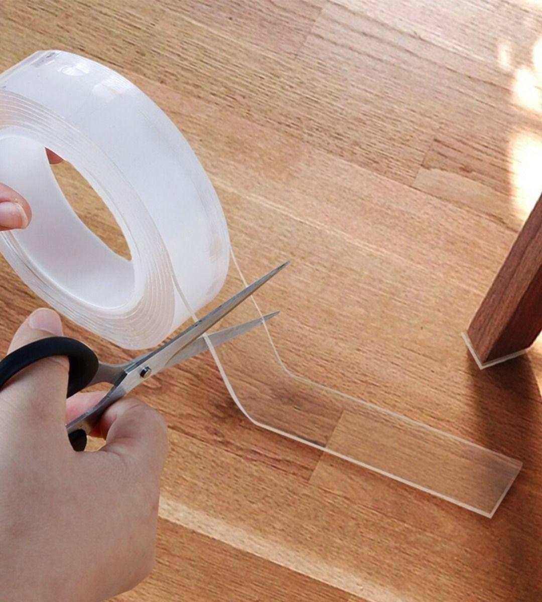 Set 4 Cinta Doble Cara Adhesiva Multiusos Gel 18mm Jhn-0