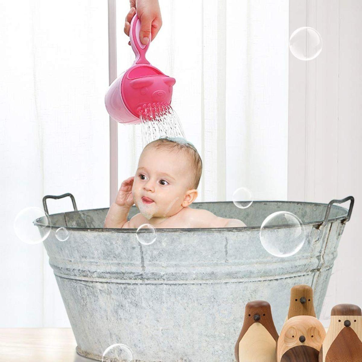 SET 6 JUGUETE TAZA ENJUAGUE CHAMPU FORMA CASCADA SUAVE LAU-2
