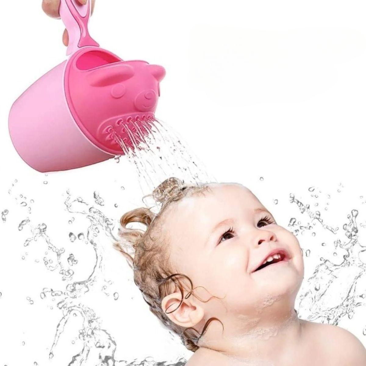 SET 6 JUGUETE TAZA ENJUAGUE CHAMPU FORMA CASCADA SUAVE LAU-4