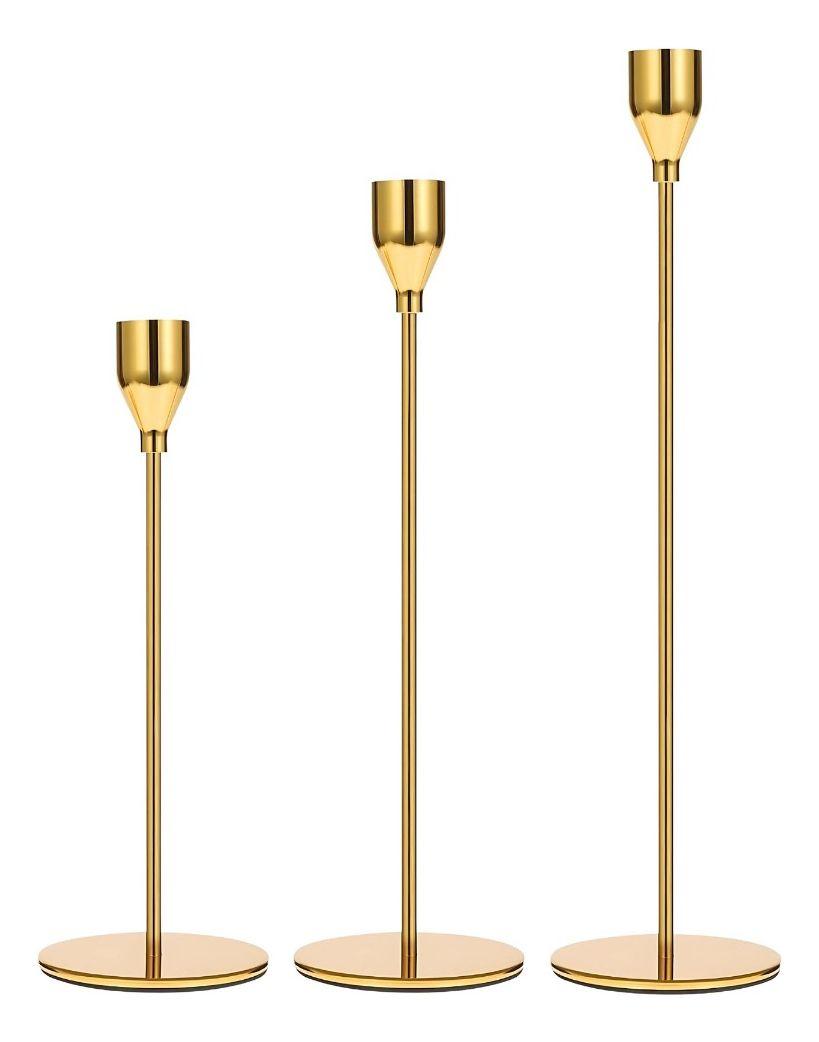 Set 3 Portavelas Decorativo Candelero Adorno Hogar Jhn-0